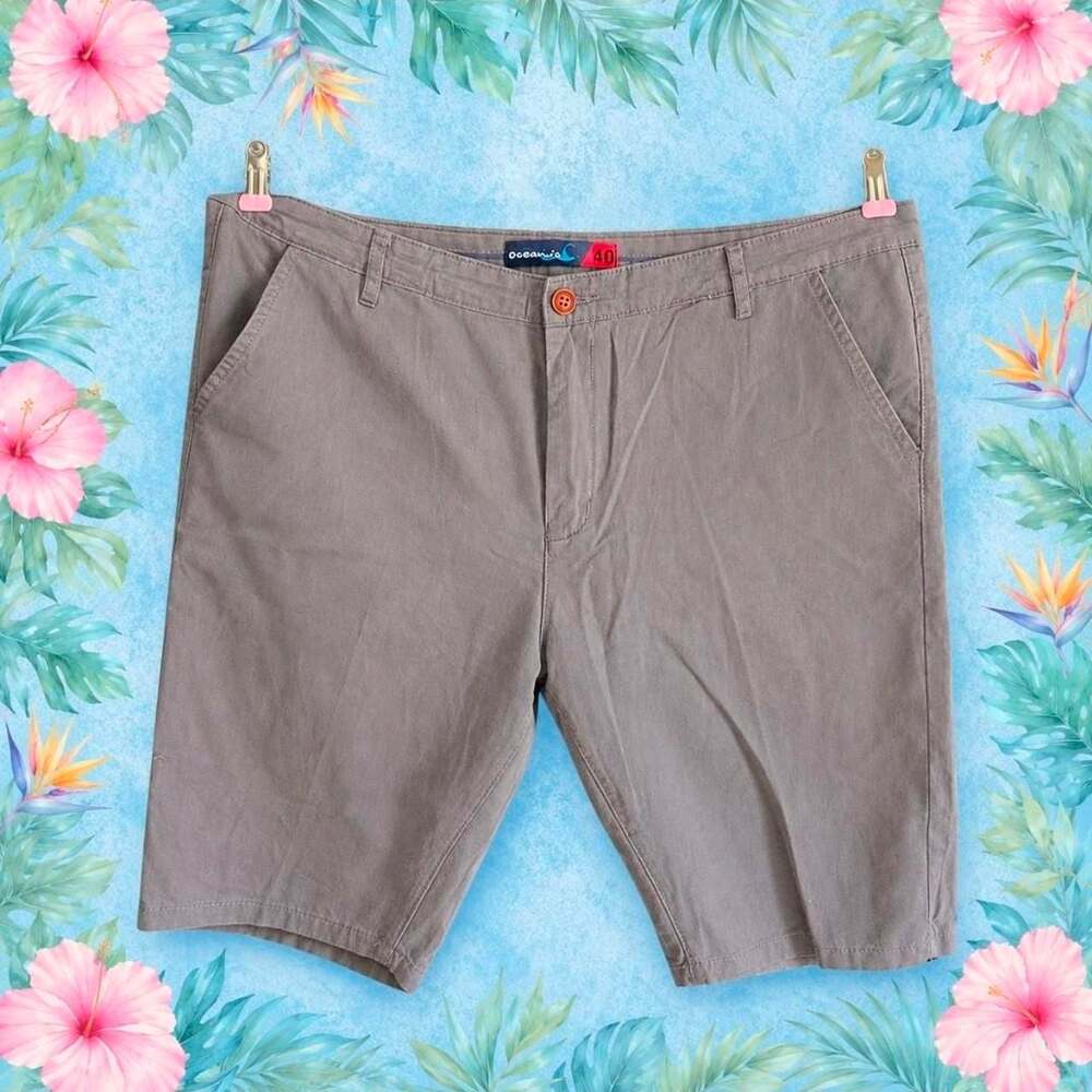 0085-Oceanic Chino Shorts Charcoal Grey Size 40